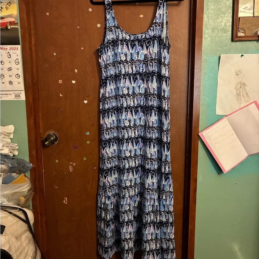 NWOT Lilly Pultizer Loro (Sailboat) Maxi Dress - Picture 3 of 6